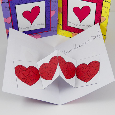 Valentine's Day card with easier pop-up