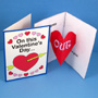Valentine's Day card with heart pop-up
